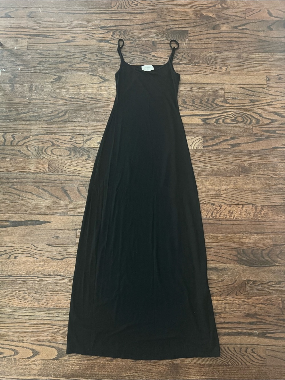 DISSH Black Spaghetti Strap Maxi Dress
